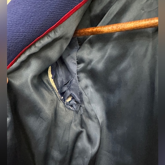 J.Crew Double Cloth Metro Wool Coat THINSULATE Royal Blue Lady Day Size 0P - Picture 11 of 14